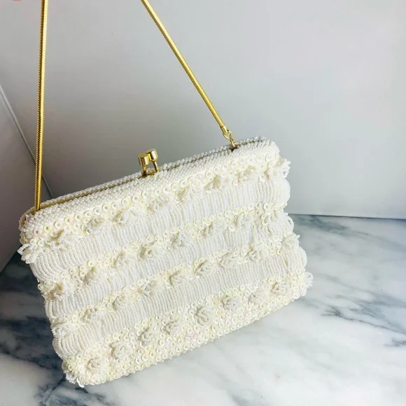 Vintage Hand Beaded Bag - Picture 3 of 5